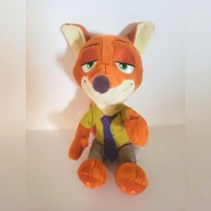 Nick Wilde Zootopia Plush Big Feet Disney Parks Stuffed Animal Fox Toy 9"
